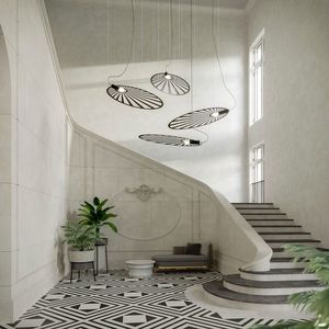 Lampa wisząca Lumes Czarna modernistyczna lampa wisząca - EX596-Lehdes 4