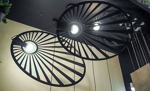 Lampa wisząca Lumes Czarna modernistyczna lampa wisząca - EX596-Lehdes 6