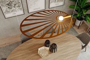 Lampa wisząca Lumes Złota nowoczesna lampa wisząca nad stół - EX596-Lehdes 3