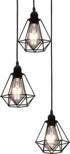 Lampa wisząca Lumes Czarna druciana lampa wisząca w stylu loftowym - EX820-Tevis 1