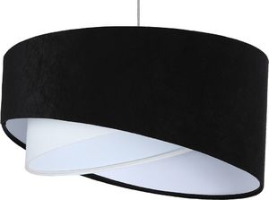 Lampa wisząca Lumes Czarno-biała lampa wisząca z weluru - EX986-Merso 1