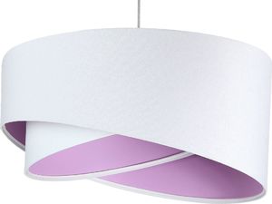 Lampa wisząca Lumes Biało-liliowa asymetryczna lampa wisząca - EX990-Rezi 1