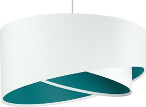 Lampa wisząca Lumes Biało-turkusowa lampa wisząca welurowa - EX990-Rezi 1