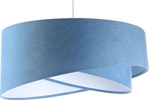 Lampa wisząca Lumes Niebiesko-biała welurowa lampa wisząca - EX996-Alias 1