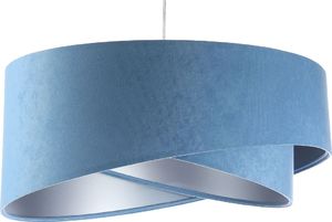 Lampa wisząca Lumes Niebiesko-srebrna welurowa lampa wisząca - EX996-Alias 1