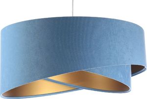 Lampa wisząca Lumes Niebiesko-złota welurowa lampa wisząca - EX996-Alias 1