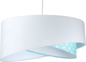 Lampa wisząca Lumes Biało-miętowa lampa wisząca welurowa - EX1000-Felisa 1