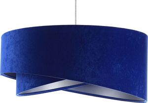 Lampa wisząca Lumes Niebiesko-srebrna welurowa lampa wisząca - EX989-Tersa 1