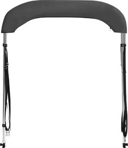 vidaXL Bimini, daszek do łodzi, 2 pałąki, antracytowy, 180x130x110 cm 6