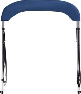 vidaXL Daszek bimini do łodzi, 2 pałąki, granatowy, 180x130x110 cm 6