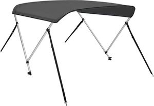 vidaXL Bimini, daszek do łodzi z 2 pałąkami, antracyt, 180x150x110 cm 3