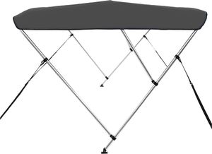 vidaXL Daszek bimini do łodzi, 3 pałąki, antracytowy, 183x180x137 cm 5