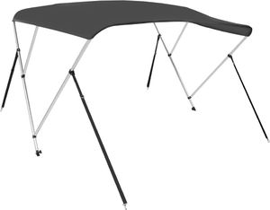 vidaXL Daszek bimini do łodzi, 3 pałąki, antracytowy, 183x180x137 cm 6