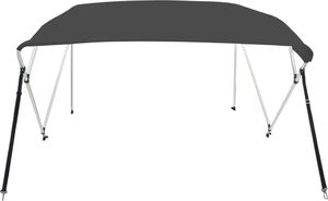 vidaXL Daszek bimini do łodzi, 4 pałąki, antracytowy, 243x180x137 cm 2