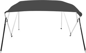 vidaXL Daszek bimini do łodzi, 4 pałąki, antracytowy, 243x210x137 cm 3