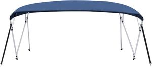 vidaXL Daszek bimini do łodzi, 4 pałąki, granat, 243x(230-244)x137 cm 3
