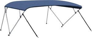 vidaXL Daszek bimini do łodzi, 4 pałąki, granat, 243x(230-244)x137 cm 4