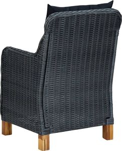 vidaXL 3-cz. zestaw wypoczynkowy do ogrodu, z poduszkami, ciemnoszary 7