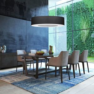 Lampa wisząca Lumes Czarny okrągły nowatorski żyrandol - EX696-Saturni 2
