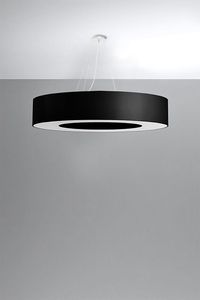 Lampa wisząca Lumes Czarny okrągły nowatorski żyrandol - EX696-Saturni 4