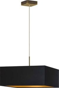 Lampa wisząca Lumes Kwadratowy żyrandol glamour na złotym stelażu - EX866-Bogoto - 5 kolorów Czarny 1