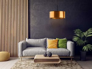 Lampa wisząca Lumes Miedziany żyrandol z regulacją długości 40 cm - EX872-Sintrev 2