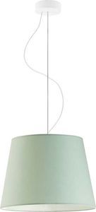 Lampa wisząca Lumes Nowoczesny żyrandol z abażurem na białym stelażu - EX892-Tunia - 18 kolorów Zielony 1