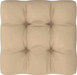 vidaXL Poduszka na sofę z palet, beżowa 58x58x10 cm (314637) 1