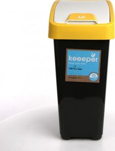 Kosz na śmieci Keeeper uchylny żółty (0607002140 Alt) 1