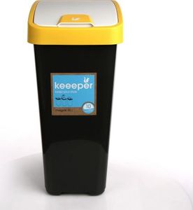 Kosz na śmieci Keeeper uchylny żółty (0607002143 Alt) 1