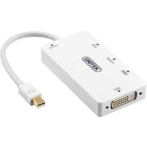 Adapter AV Unitek DisplayPort Mini - HDMI - D-Sub (VGA) - DVI-I biały (Y-6354) 2