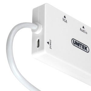Adapter AV Unitek DisplayPort Mini - HDMI - D-Sub (VGA) - DVI-I biały (Y-6354) 4