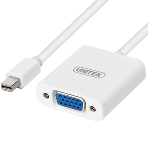 Adapter AV Unitek DisplayPort Mini - D-Sub (VGA) biały (Y-6327WH) 2