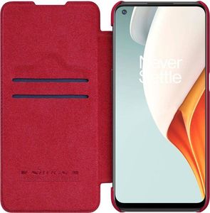 Nillkin Etui Nillkin QIN do OnePlus Nord N100 (Czerwone) uniwersalny 12