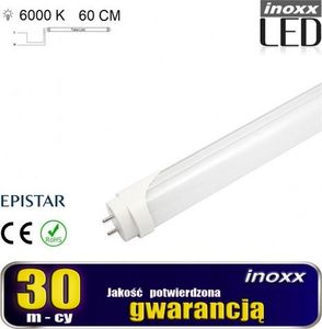 Świetlówka Nvox liniowa T8 9W  (V31AC-INOXX 60T8K6000 AL MI FS 1S) 1