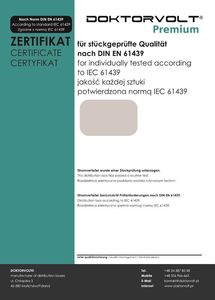 Doktorvolt Rozdzielnica budowlana z licznikiem energii MID oraz kablem pTD-S/FI 4x230V Schuko SIEMENS Mennekes Doktorvolt 6061 5