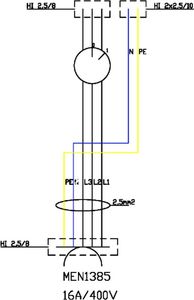 Doktorvolt Rozdzielnica budowlana z łącznikiem krzywkowym 16A WDD 1x16A Mennekes Doktorvolt 2985 2