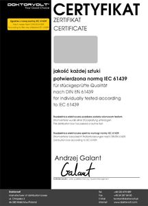 Doktorvolt Rozdzielnica budowlana WDD 1x32A 1x230V Schuko Mennekes Doktorvolt 6343 4