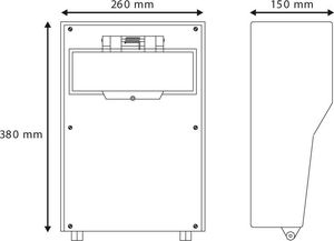 Scame Rozdzielnica gumowa IP54 12DIN GOMMA SCAME 2240 3