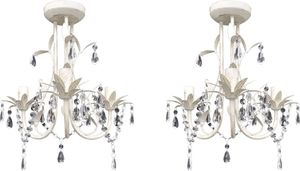 Lampa wisząca Lumes Żyrandol świecznikowy z kryształkami 2 sztuki - EX129-Reves 1