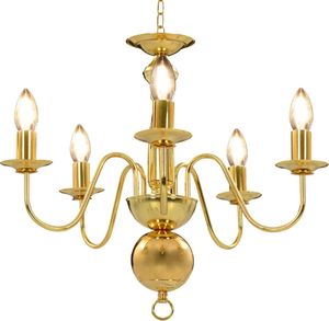 Lampa wisząca Lumes Złoty żyrandol świecznikowy - EX169-Milet 1