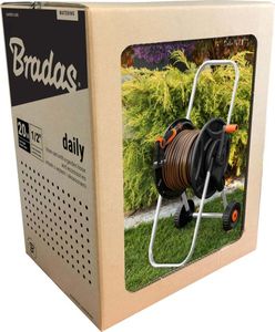 Bradas Wózek z wężem 1/2" 20m pistoletem, zraszaczem i armaturą 2