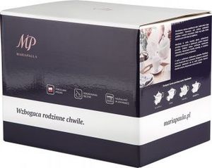 Porcelana MariaPaula mariapaula moderna kwadratowa biała zestaw do kawy 6/18 5