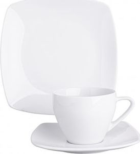 Porcelana MariaPaula mariapaula moderna kwadratowa biała zestaw do kawy 6/18 7