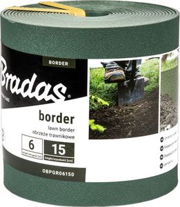 Bradas Obrzeże trawnikowe BORDER proste 6m/15cm zielone Bradas 7569 1