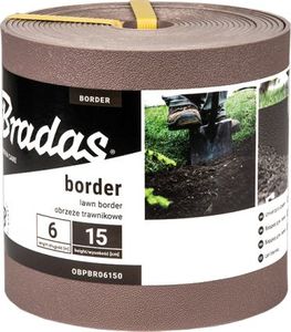 Bradas Obrzeże trawnikowe BORDER proste 6m/15cm brązowe Bradas 7583 1