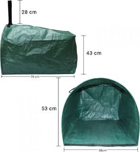 Kosz na śmieci Bradas do segregacji 200L zielony (BX11343) 2