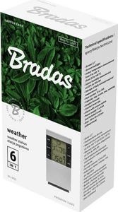 Stacja pogodowa Bradas 6 funkcyjna wewnętrzna stacja pogodowa WHITE LINE Bradas 8656 4