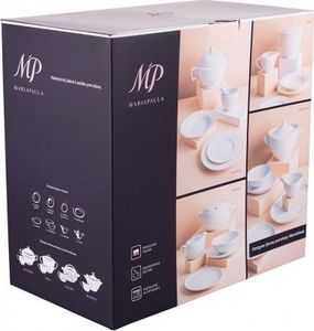 Porcelana MariaPaula MARIAPAULA MODERNA KWADRATOWA BIAŁA ZESTAW OBIADOWY 6/24 14