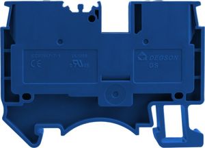 Degson Złączka szynowa przelotowa zaciskowa niebieska 6mm2 1P UL 5637 1